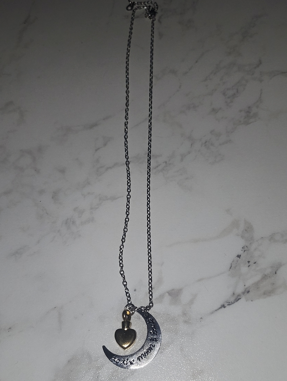 Silver, Love You To The Moon & Back Necklace